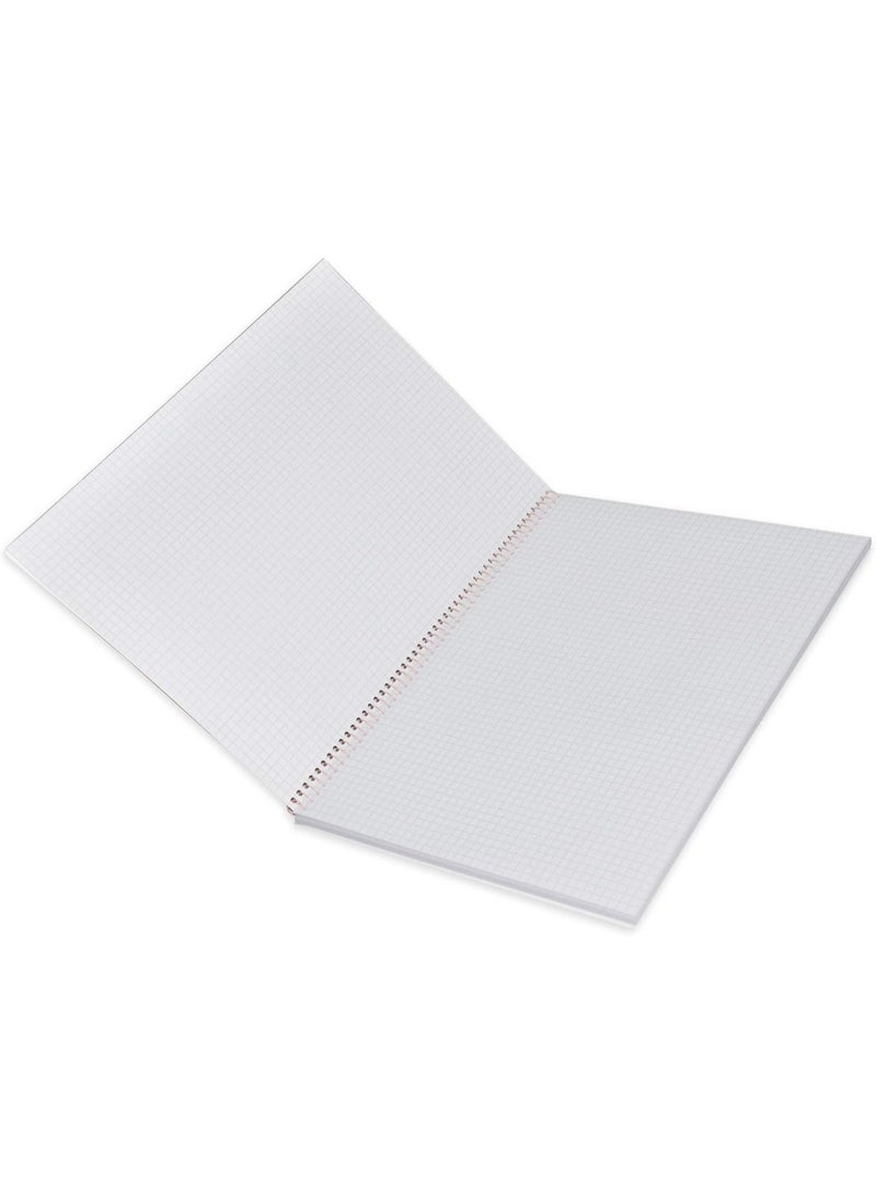 FIS Spiral Notebook Soft Cover A4, 5mm Square, 80-Sheets 10-Piece - FSNB5A480SH2 - Image 3